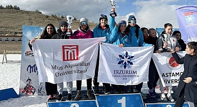 Kış sporlarında rüzgar gibi estiler