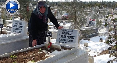 Mezarlıktan bir an olsun ayrılmıyor