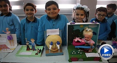 Miniklerden deyimler ve atasözleri sergisi