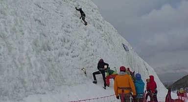 Palandöken’de nefes kesen tırmanış