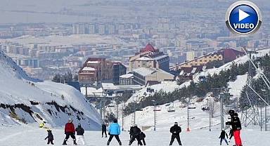 Palandöken'e adeta akın ettiler