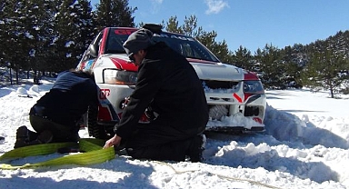 Rallicilerin karla sınavı