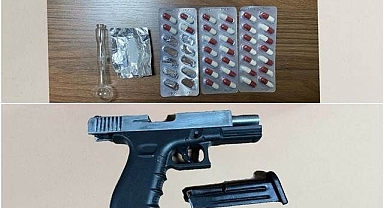 Ruhsatsız silah ve uyuşturucu ele geçirildi