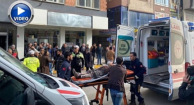 Yolun karşısına geçmeye çalışırken olanlar oldu!