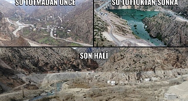 Baraj sularına gömülmüştü tekrar gün yüzüne çıktı