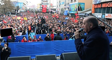 Cumhurbaşkanı Erdoğan Ağrı'da konuştu
