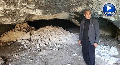 Deprem mağarayı çökertti