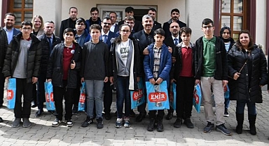 Derece alan öğrenciler unutulmadı