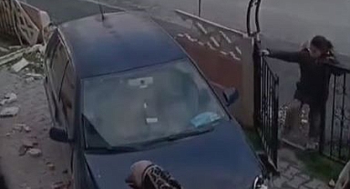 Direksiyon hakimiyetini kaybedince bahçeye daldı