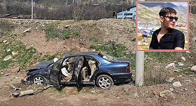 Erzurum'da feci kaza! 50 metreden aşağıya uçtu