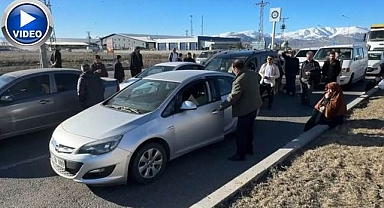 Erzurum'da zincirleme trafik kazası! 6 araç birbirine girdi