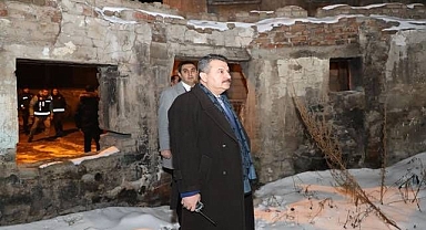 Erzurum emniyetinden metruk bina denetimi
