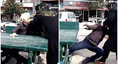 Kendisini rahatsız eden adamı evire çevire dövdü