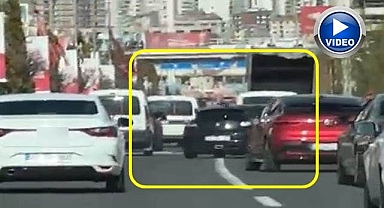 Makas atan sürücüler tehlike saçtı