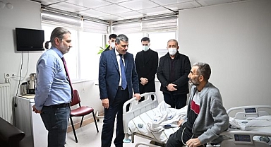Vali Çiftçi’den hasta personeline moral ziyareti