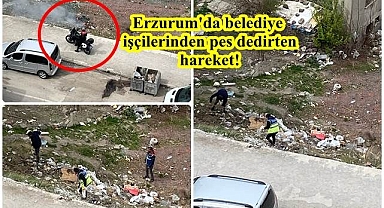 Belediye işçilerinden pes dedirten hareket! Temizlemek yerine ateşe verdiler!