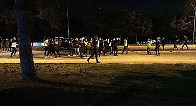 Erzurum'da kampüste kavga! İki grup birbirine girdi