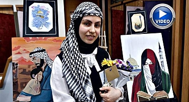 Gazze’nin dramını tuvale çizdiler