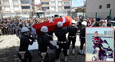 Genç polis memuru gözyaşlarıyla toprağa verildi