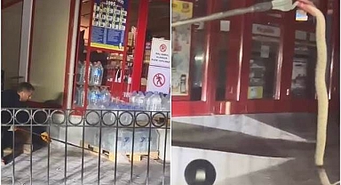 Markete girmeye çalışırken yakalandı
