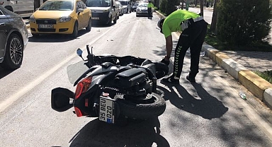 Motosiklet kazasında yaralandılar