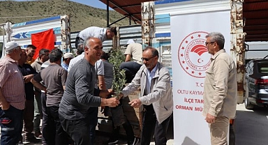 Oltu'da çiftçinin yüzünü güldüren haber