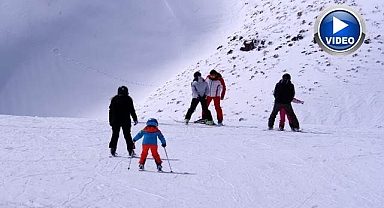 Palandöken'de baharda da sezon devam ediyor