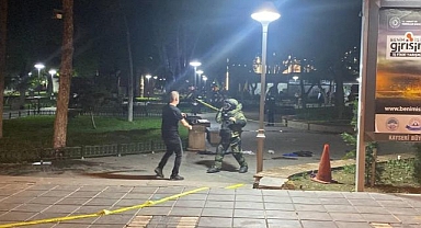 Parkta şüpheli çanta paniği