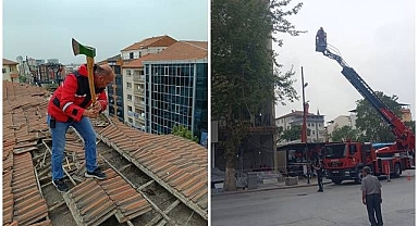 Tehlike saçıyorlardı! itfaiye ekipleri müdahale etti