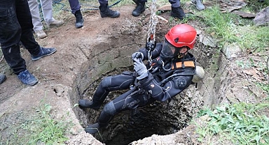 25 metre derinlikte delil aradılar