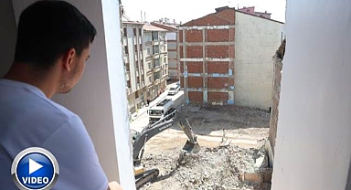 35 yıldır iki bina tek duvarı kullanmış! Gerçek depremde ortaya çıktı