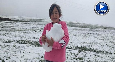 Aşkale'ye kış geri geldi