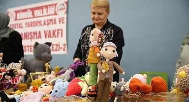 El emeği ürünler sergide satışa çıktı