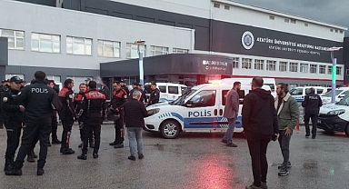 Erzurum'da hasta yakınları dehşet saçtı