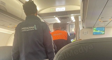 Erzurum uçuşunda panik anları!