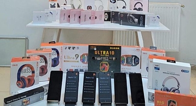 Gümrük kaçağı telefonlar ele geçirildi