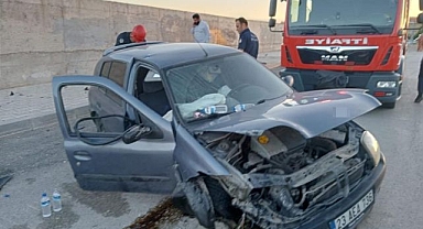 Hakimiyetini kaybedince duvara çarptı