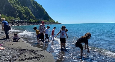 Hayatlarında ilk kez deniz gördüler