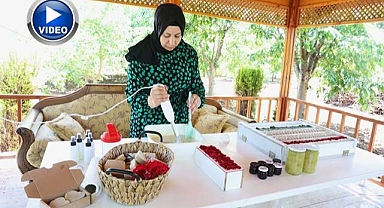 Hobi olarak başladı şimdi 45 çeşit sabun üretiyor