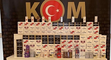 Kaçak sigara ve tütün ele geçirildi