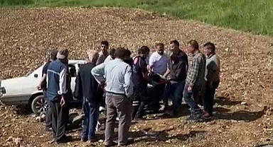 Kontrolden çıkıp şarampole yuvarlandı