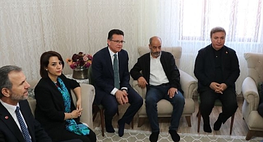 Maden işçilerinin ailelerine taziye ziyareti