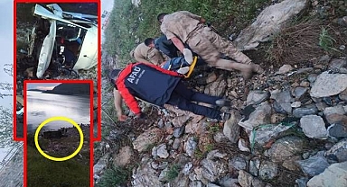 Minibüs şarampole yuvarlandı: 1 ölü, 11 yaralı