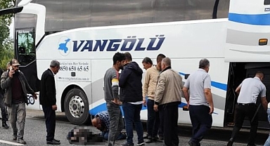 Otobüsün çarptığı adam hayatını kaybetti