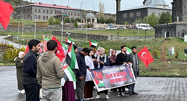 Sağlık çalışanlarından Gazze'ye destek yürüyüşü