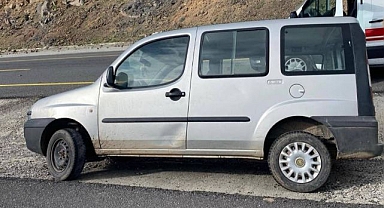 Seyir halindeyken lastiği patladı