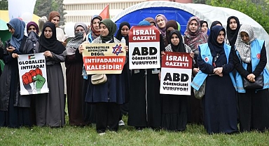 Üniversite öğrencilerinden protesto