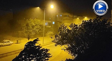 Cadde ve sokaklar toz bulutuna gömüldü