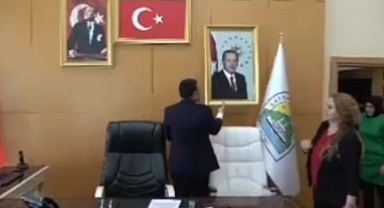 Cumhurbaşkanı Erdoğan'ın fotoğrafını indirmişti! Belediye Başkanına soruşturma açıldı