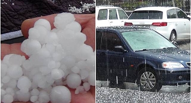 Dolu vurdu, cadde ve sokaklar göle döndü